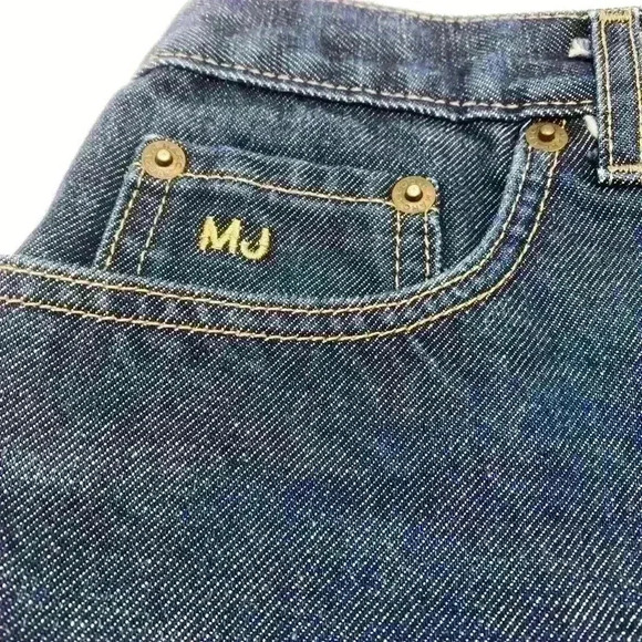 Marc Jacobs jean skirt women blue medium denim straight pencil pockets size 6 - Picture 2 of 8
